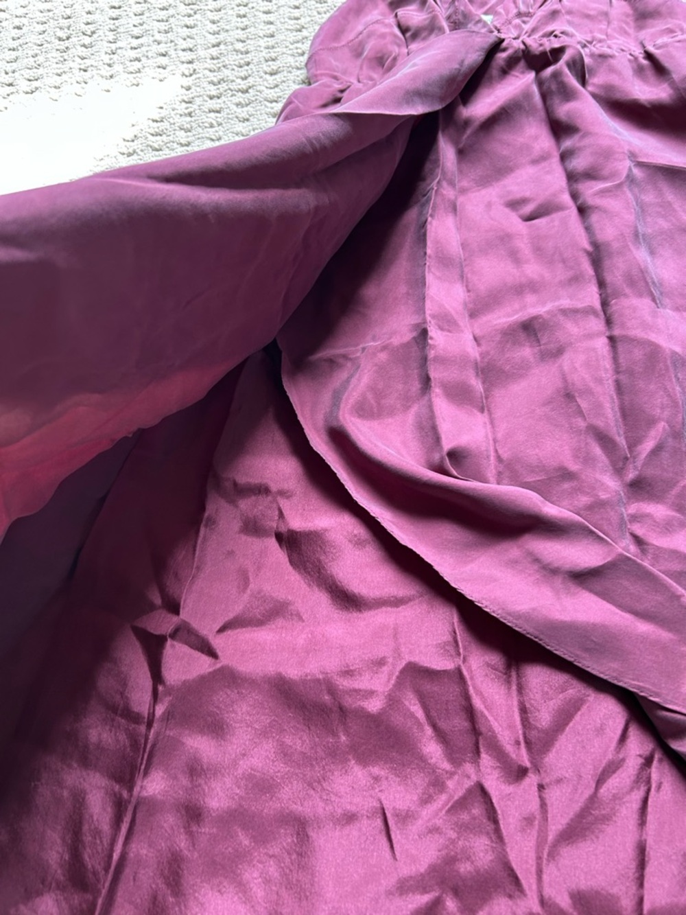 Wilfred Satin Slip Dress in Berry - Picture 4 of 4